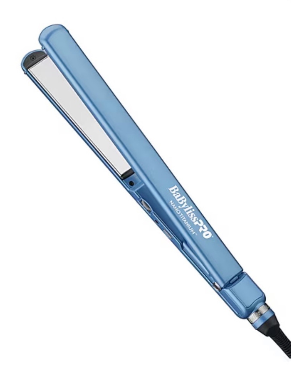 Babyliss Pro nano titanium ultra thin 1” flat iron blue